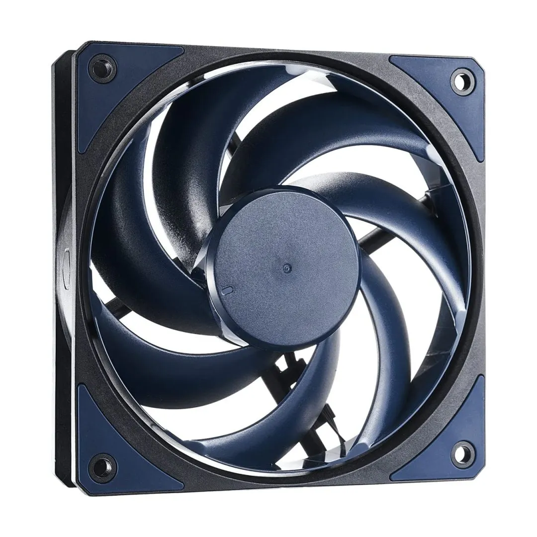 Cooler Master Mobius 120 High Performance Interconnecting Ring Blade Fan, PWM 2050rpm, Loop Dynamic Bearing for PC Case, Liquid and Air Cooler (MFZ-M2NN-21NPK-R1) Black