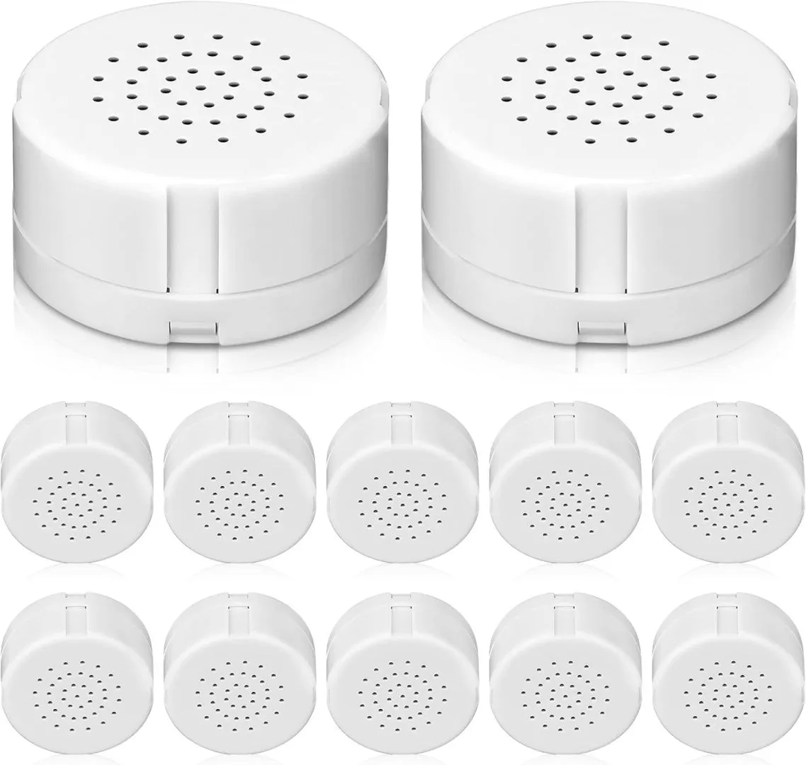 12 Pcs Voice Recorder for Stuffed Animal, Sound Recorder Music Recordable Sound Module Recording Device Record Custom Message for Plush Toy Doll Stuffed Bear Pillow, Battery Included (60 Second)