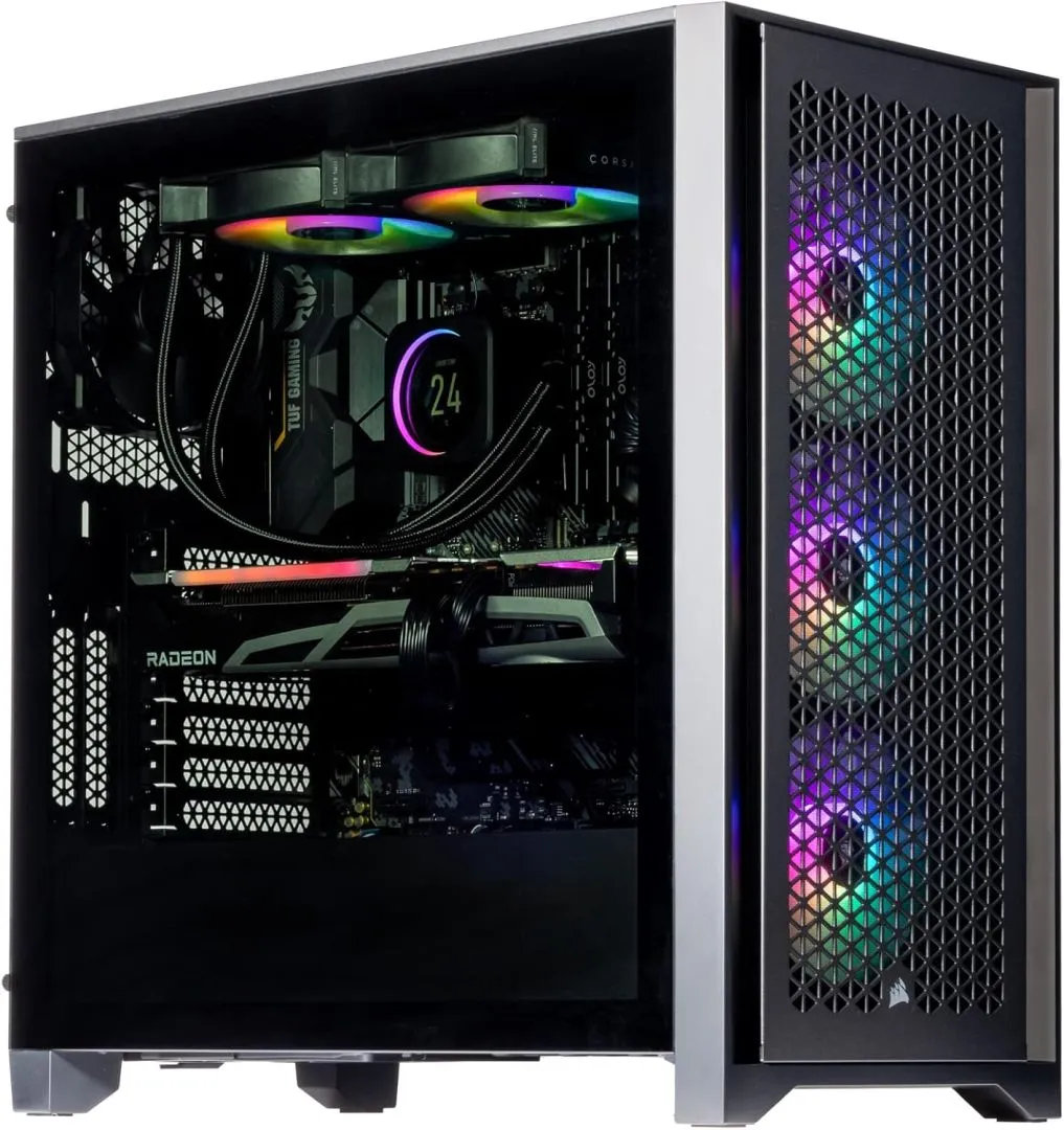Velztorm Tentorix Custom PC Gaming Tower (240 mm AIO, AMD Ryzen 7 5800X3D 8-Core, Radeon RX 6900 XT 16GB, 16GB DDR4, 1TB PCIe SSD + 2TB HDD (3.5), AC WiFi, RGB Fans, 750W PSU, BT, Win11H) VELZ0057