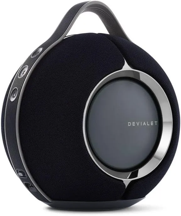 Devialet - Mania Portable Smart Speaker- Black - Premium Compact Sound - High-Fidelity Audio in Compact Design - Deep Bass, Smooth Connectivity, Adaptive Sound, Durable Design