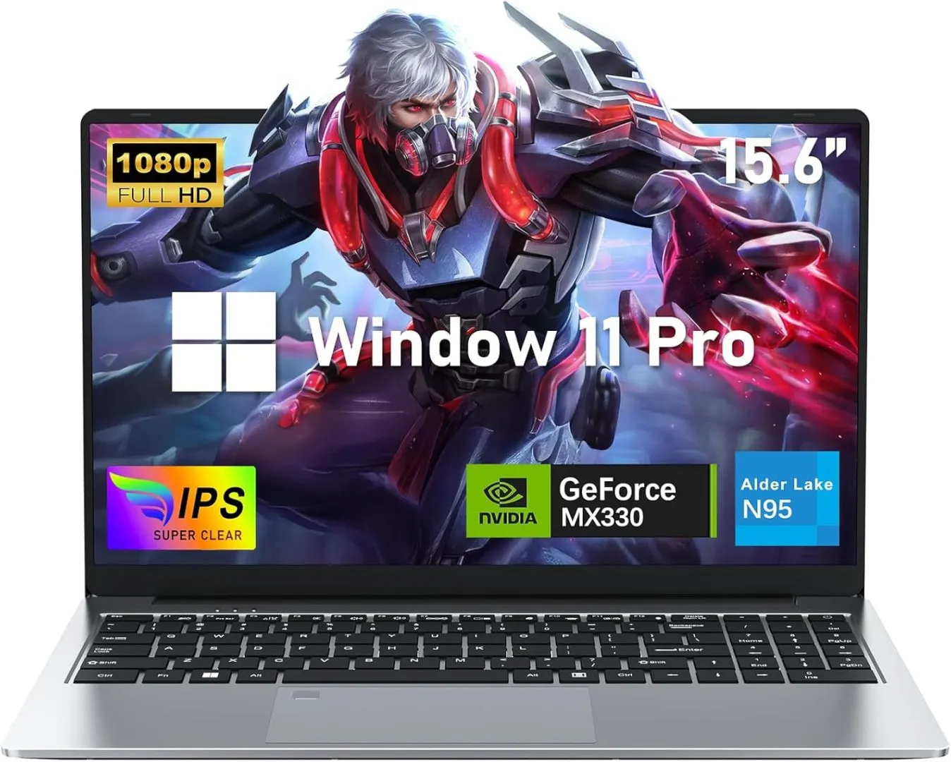 Gaming Laptop Computer,15.6 Inch Laptop,N95 4C/4T Processor(up to 3.4Ghz),MX330 Graphics,16GB RAM 1TB SSD,15.6”FHD 1920 * 1080 Display,WiFi 5,BT5.0,Backlit Keyboard