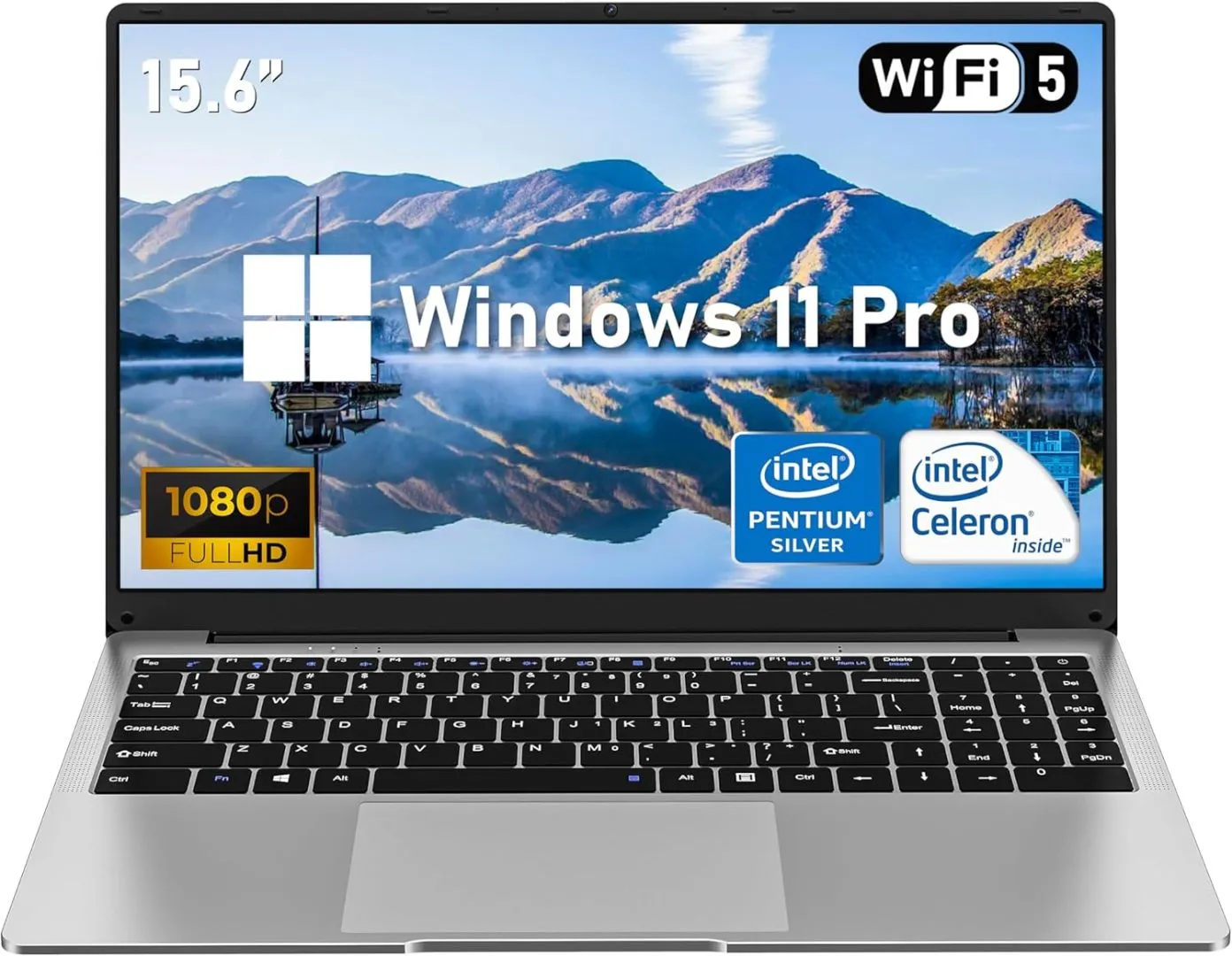 15.6'' Laptop Computer, N4000 Processor Laptops with 8GB RAM, 256GB SSD,15.6 inch FHD 1920 * 1080 Display, WIFI5, BT4.2, Windows 11 Pro