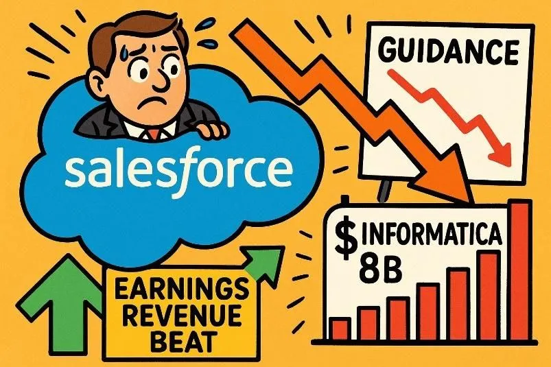 Salesforce beats earnings but gives weak revenue outlook