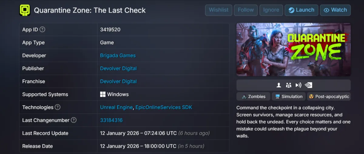 The Last Check Launches on PC